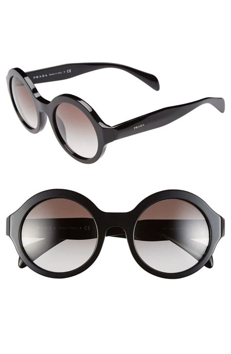 prada round sunglasses 2017|Prada 51mm rectangular sunglasses.